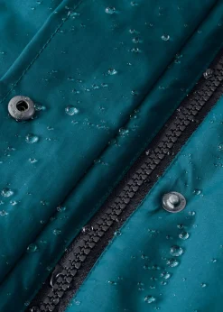 New Chaqueta funcional de trekking con capucha, diseño largo y tejido impermeable Mujer Chaquetas Y Abrigos