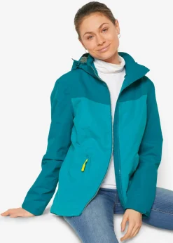 Clearance Chaqueta funcional impermeable con capucha Mujer Ropa Para El Aire Libre|Ropa Deportiva