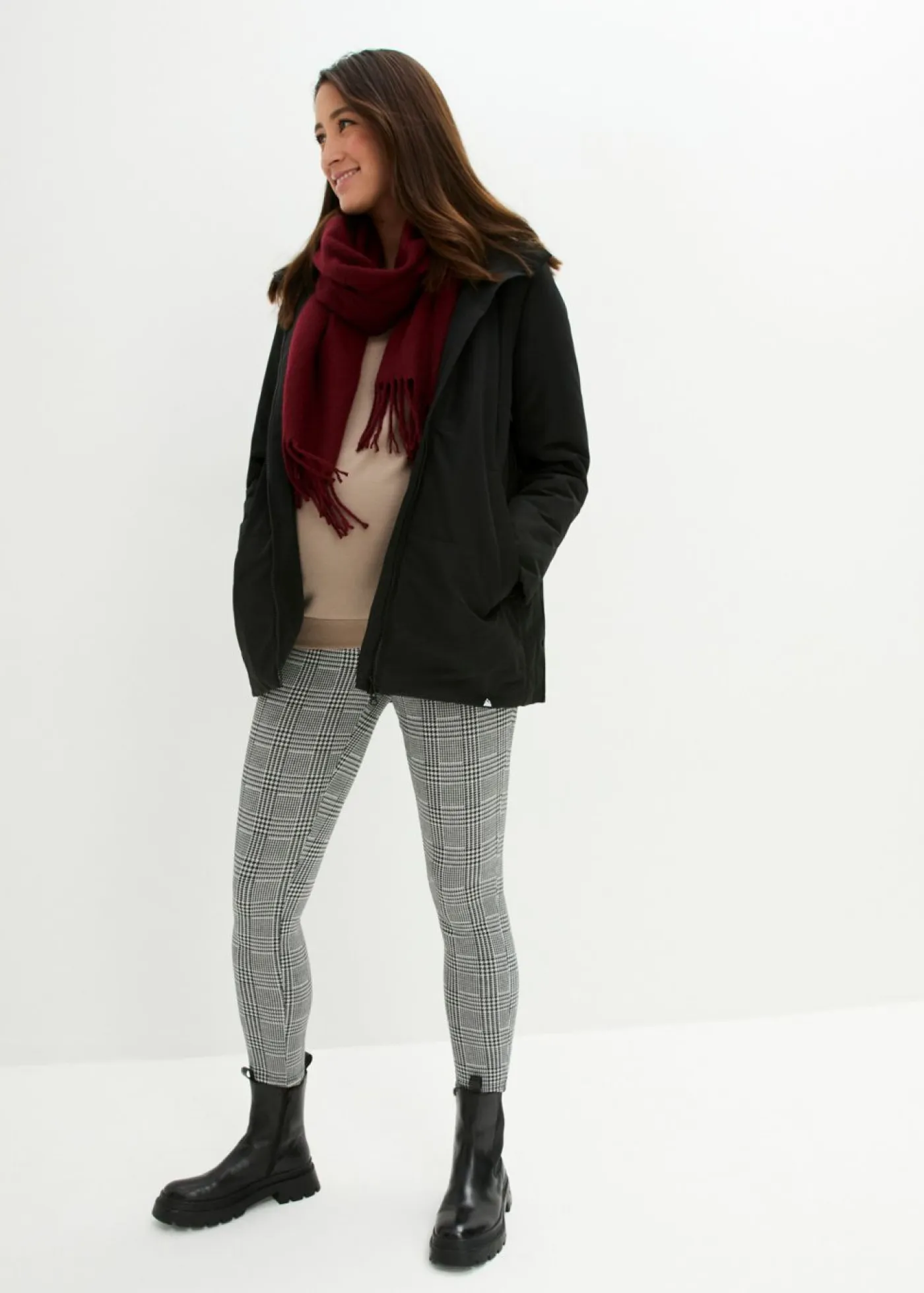 Best Chaqueta funcional premamá, 3 en 1, ligeramente guateada y con función de porteo Mujer Premamá