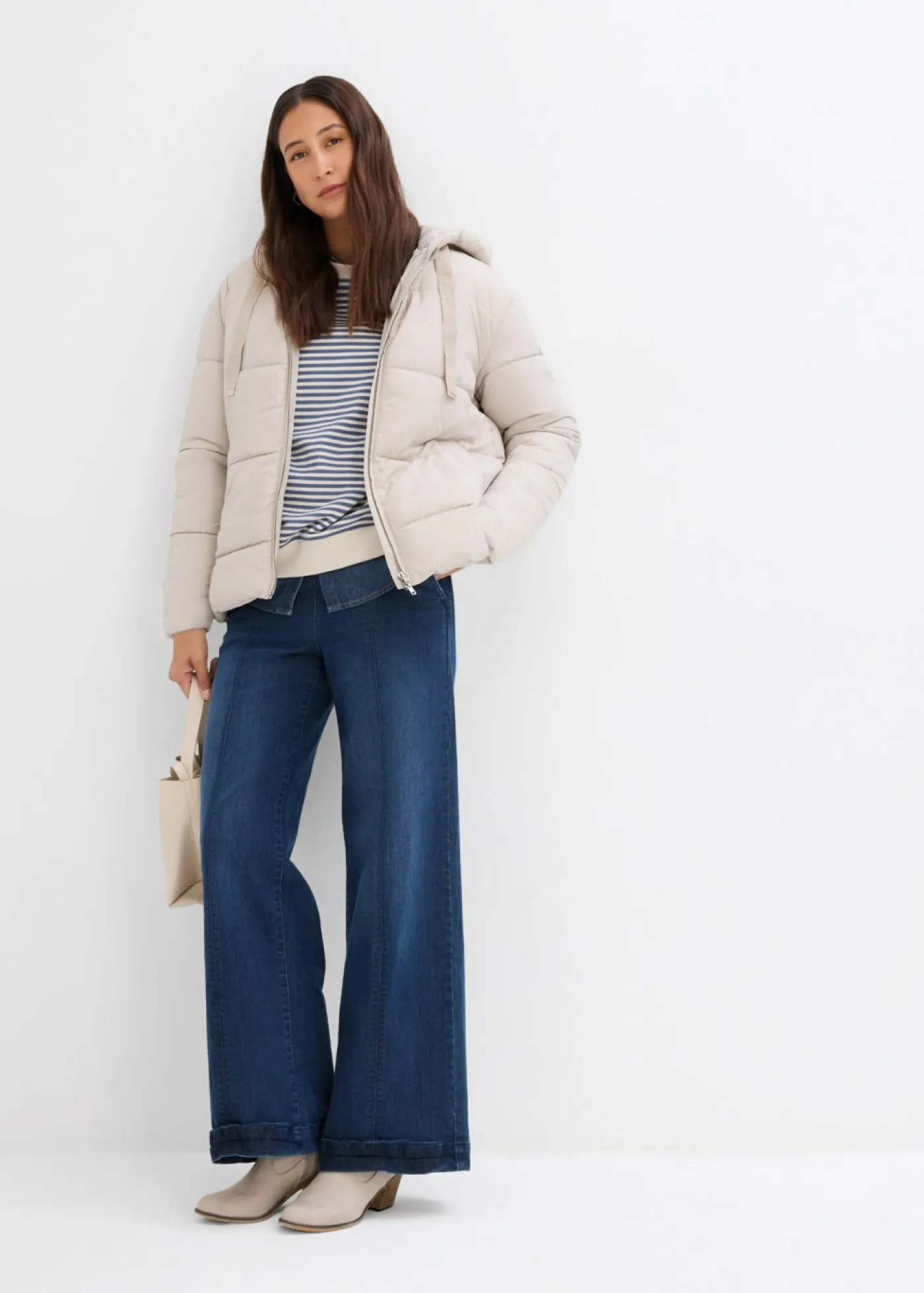 Chaqueta guateada con corte holgado Mujer Chaquetas Y Abrigos