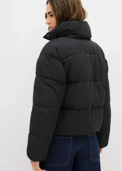 New Chaqueta guateada con cuello alto Mujer Chaquetas Y Abrigos