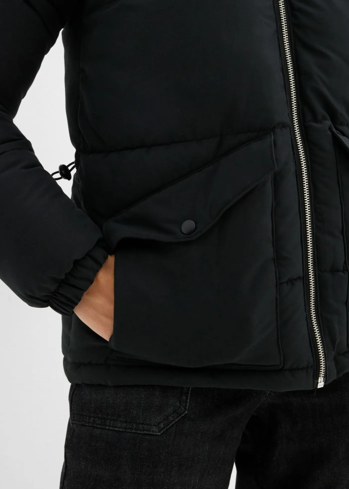 Best Chaqueta guateada con cuello de pelo Mujer Chaquetas Y Abrigos