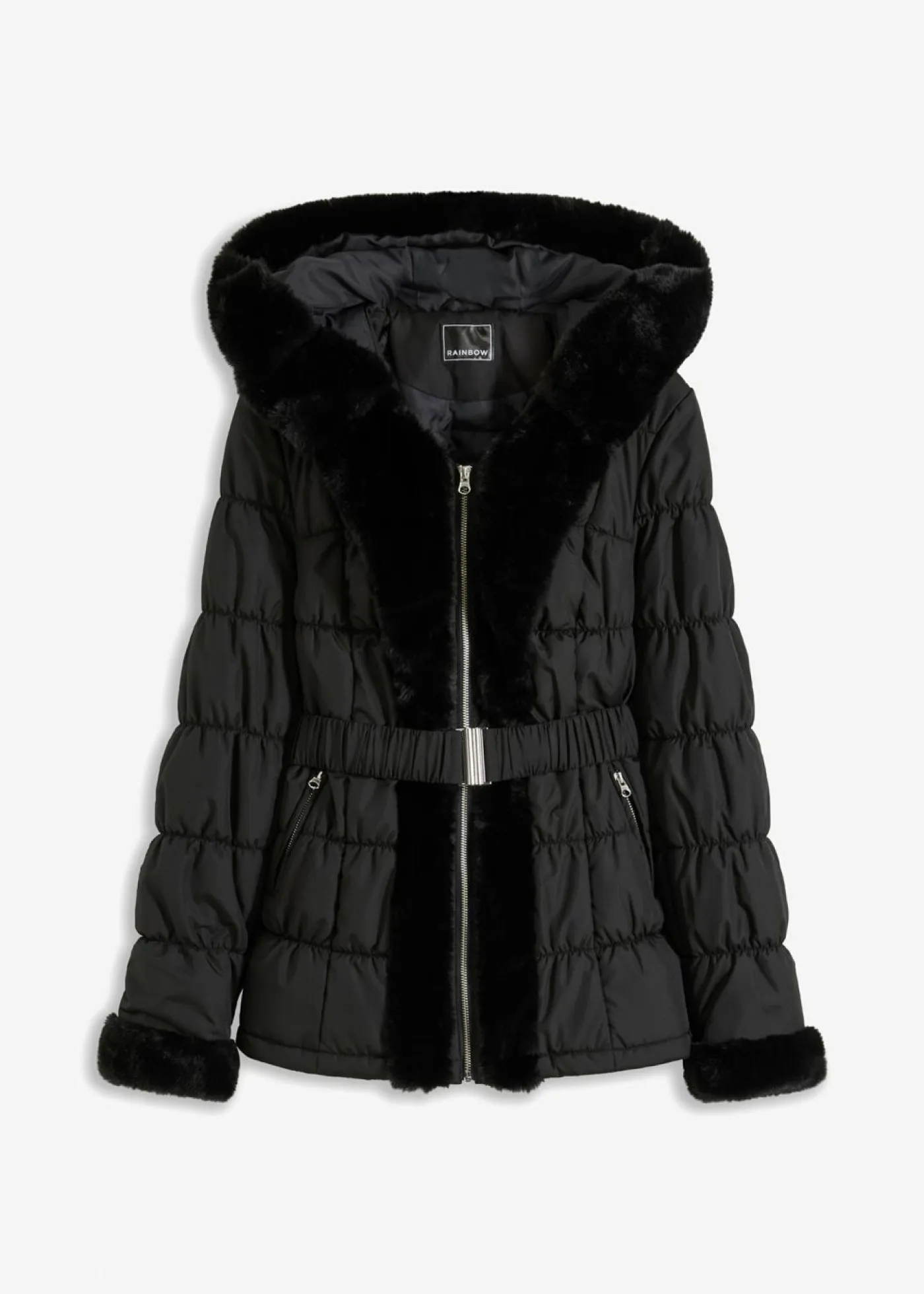 Outlet Chaqueta guateada con pelo sintético Mujer Chaquetas Y Abrigos