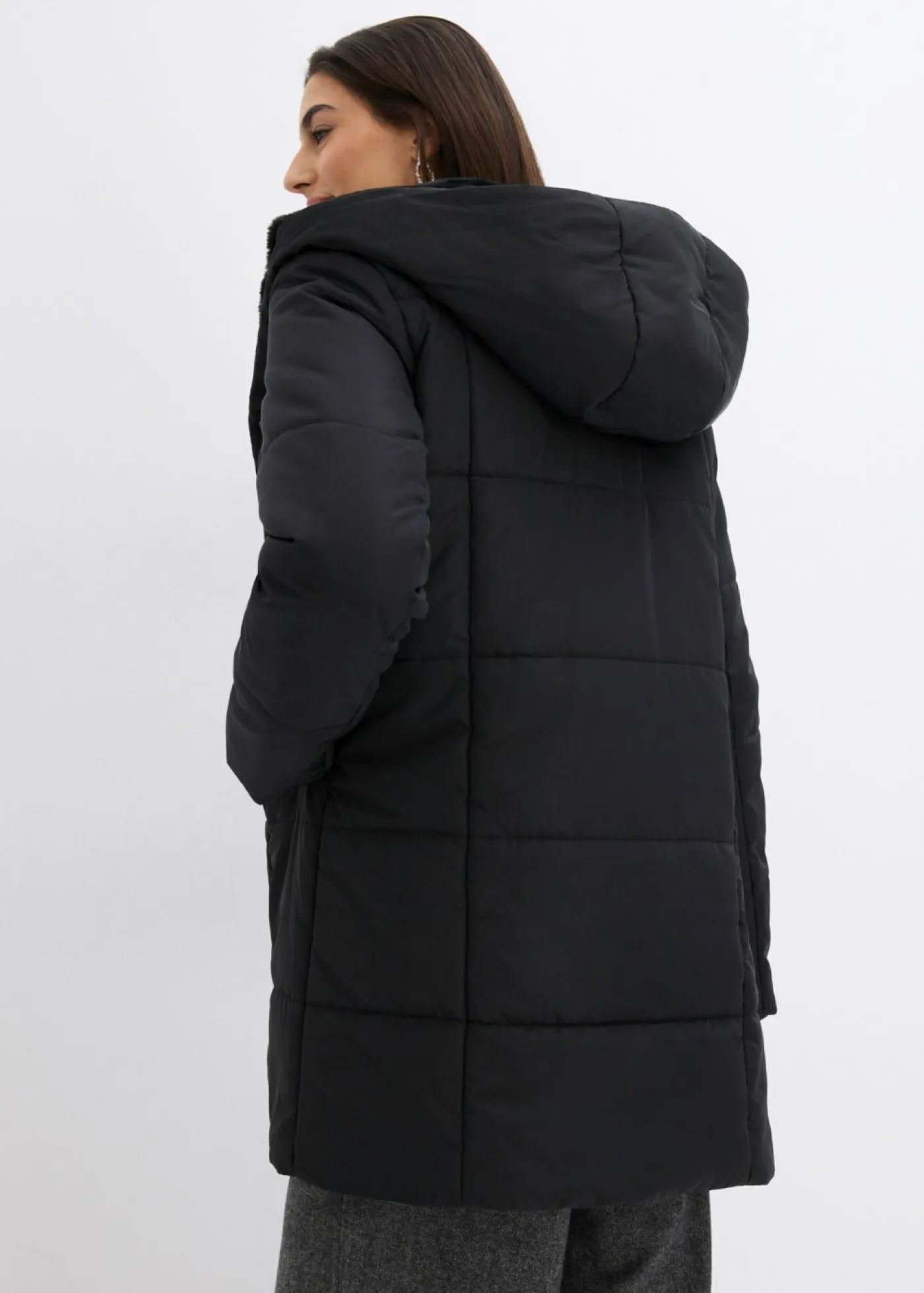 Hot Chaqueta guateada con ribete de piel sintética Mujer Chaquetas Y Abrigos