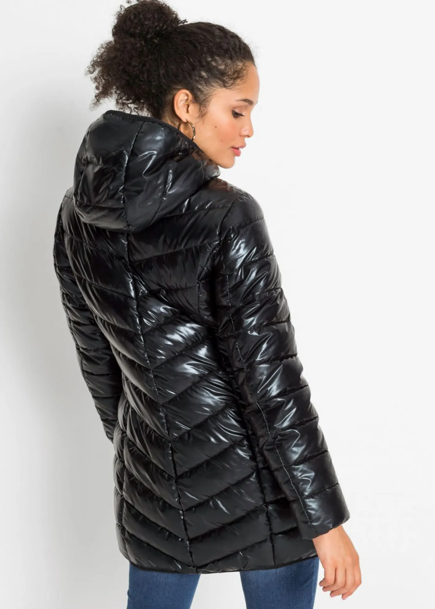 Online Chaqueta guateada efecto metalizado Mujer Chaquetas Y Abrigos