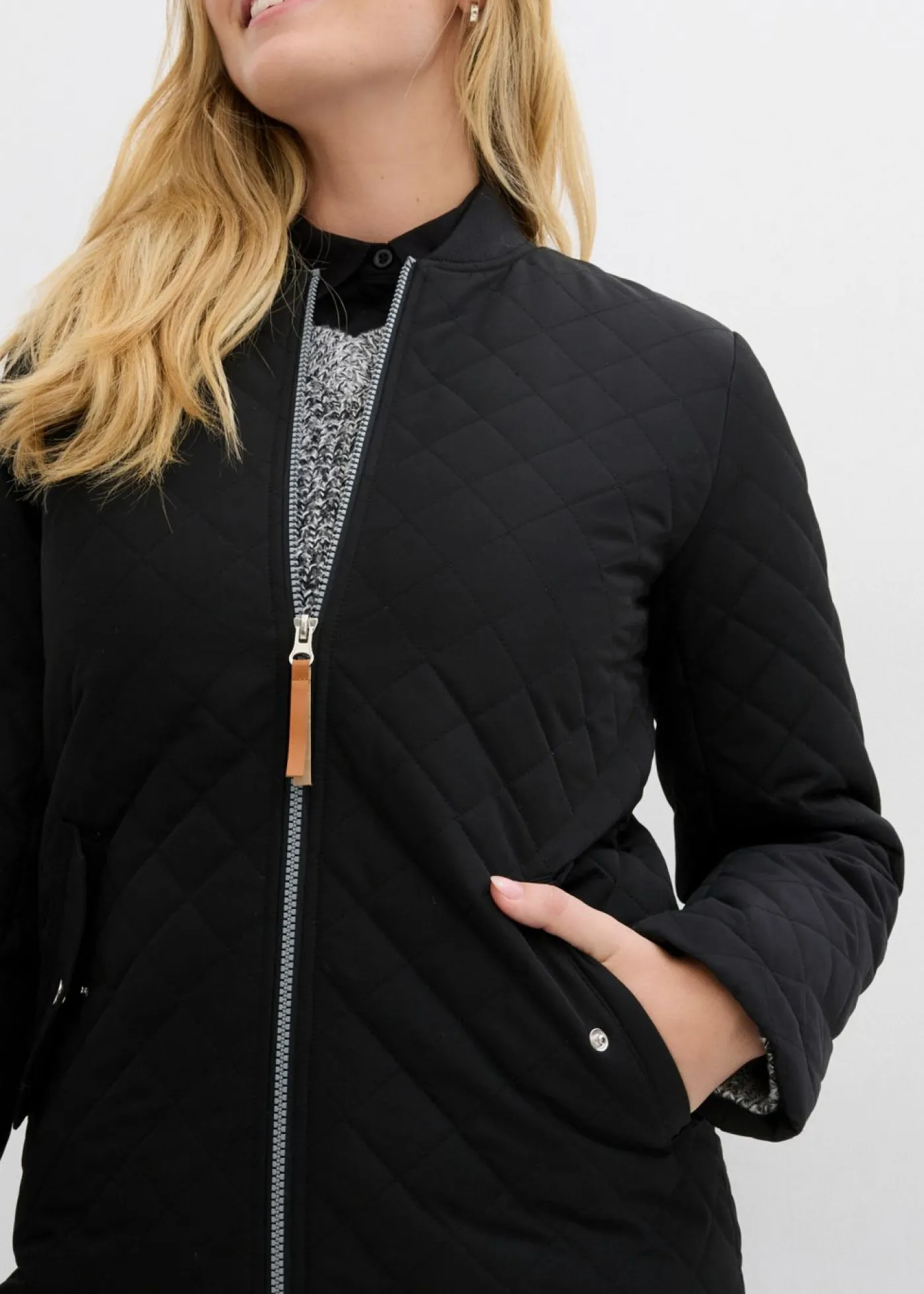 Chaqueta guateada larga Mujer Chaquetas Y Abrigos