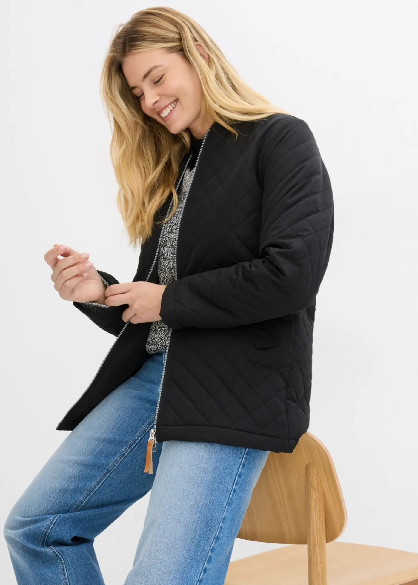 Chaqueta guateada larga Mujer Chaquetas Y Abrigos