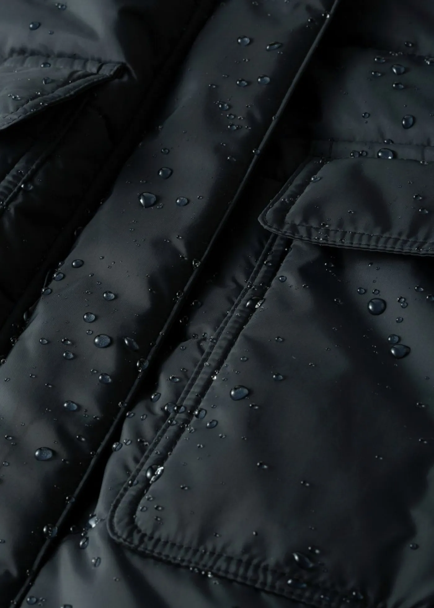 Hot Chaqueta guateada larga funcional con aspecto 2 en 1, impermeable Mujer Chaquetas Y Abrigos