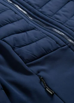 Best Chaqueta híbrida repelente al agua con inserciones acolchadas y de softshell Mujer Chaquetas Y Abrigos