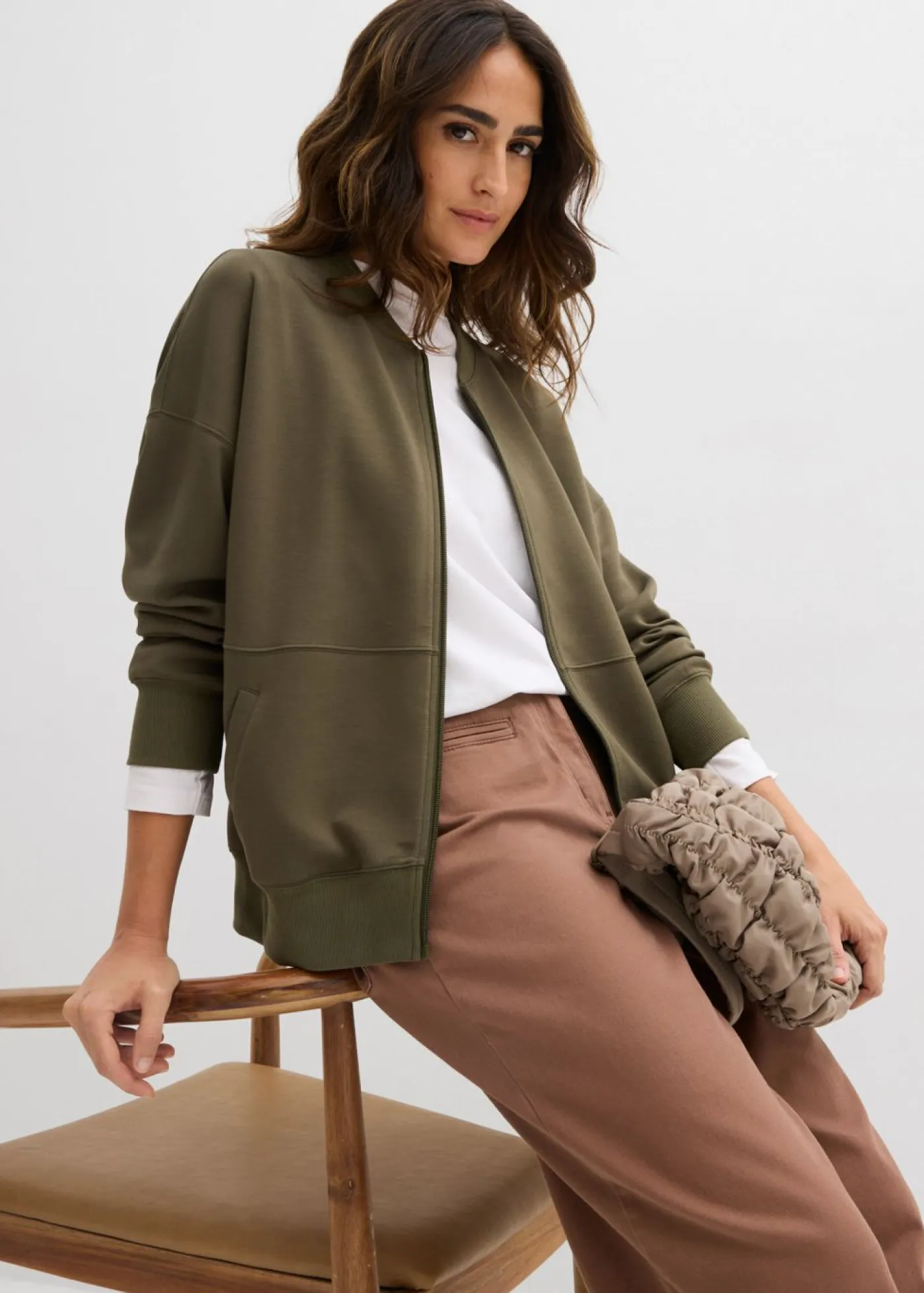 Sale Chaqueta holgada de chándal de neopreno Mujer Ropa Cómoda