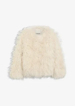 Outlet Chaqueta holgada de pelo sintético Mujer Chaquetas Y Abrigos