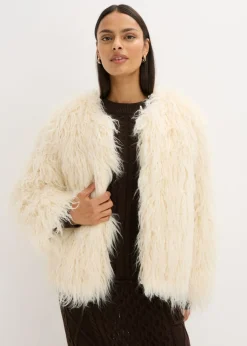 Outlet Chaqueta holgada de pelo sintético Mujer Chaquetas Y Abrigos