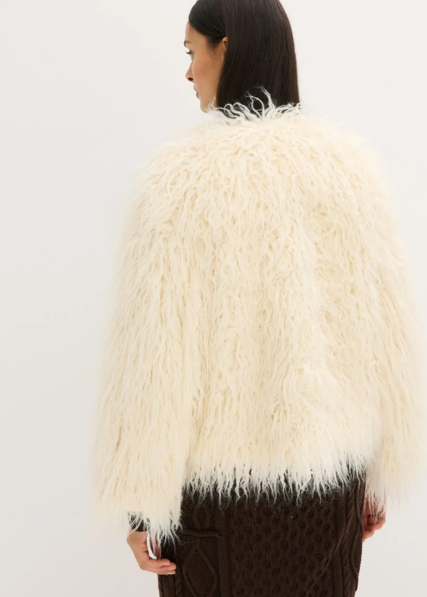 Outlet Chaqueta holgada de pelo sintético Mujer Chaquetas Y Abrigos