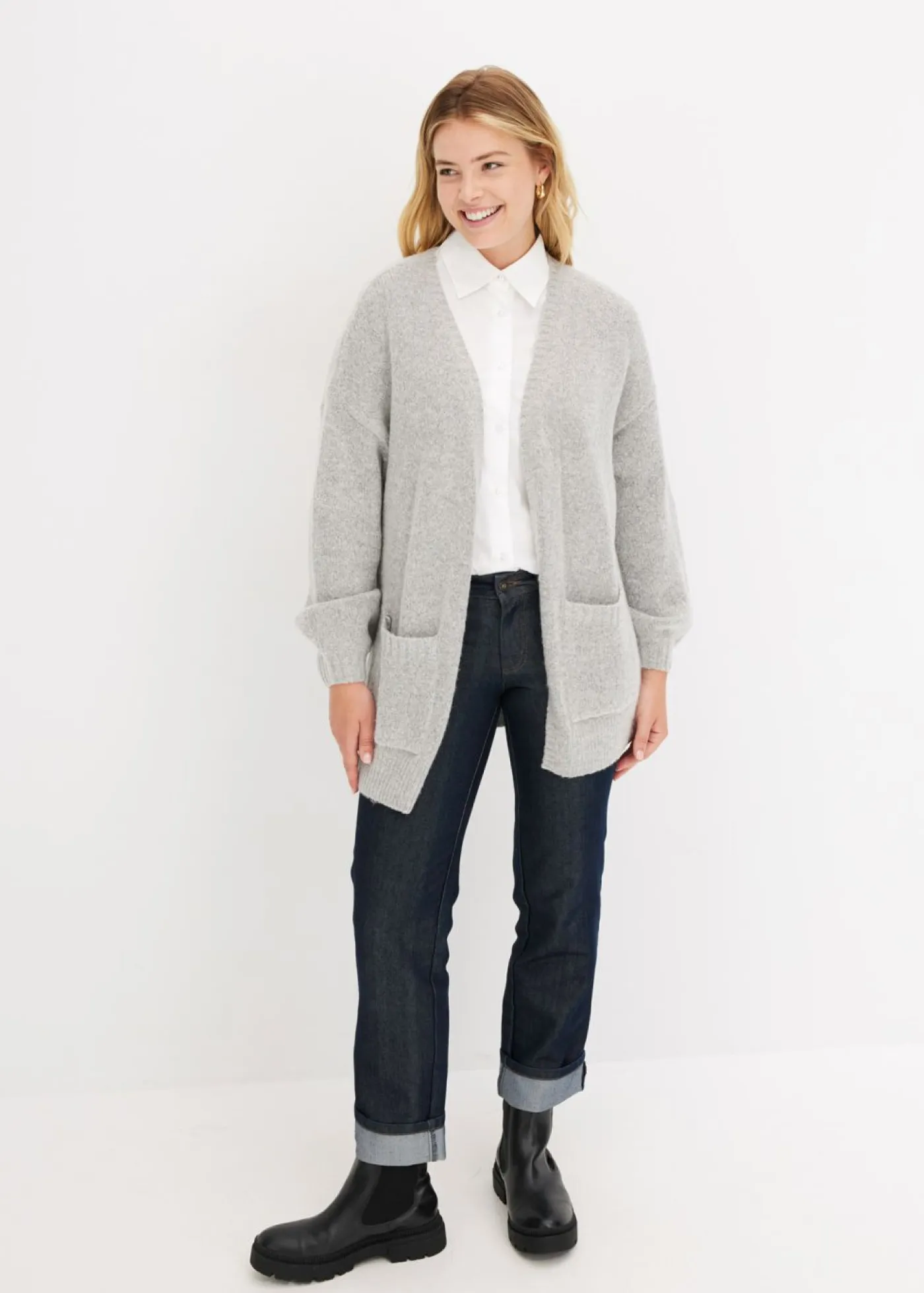 Hot Chaqueta holgada de punto Mujer Jerséis|Ropa De Punto