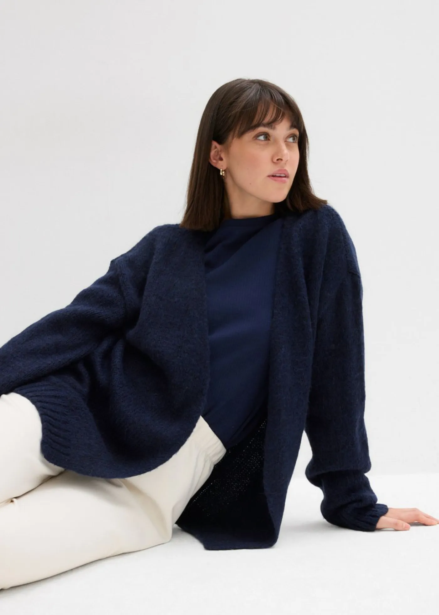 Hot Chaqueta holgada de punto grueso Mujer Jerséis|Ropa De Punto