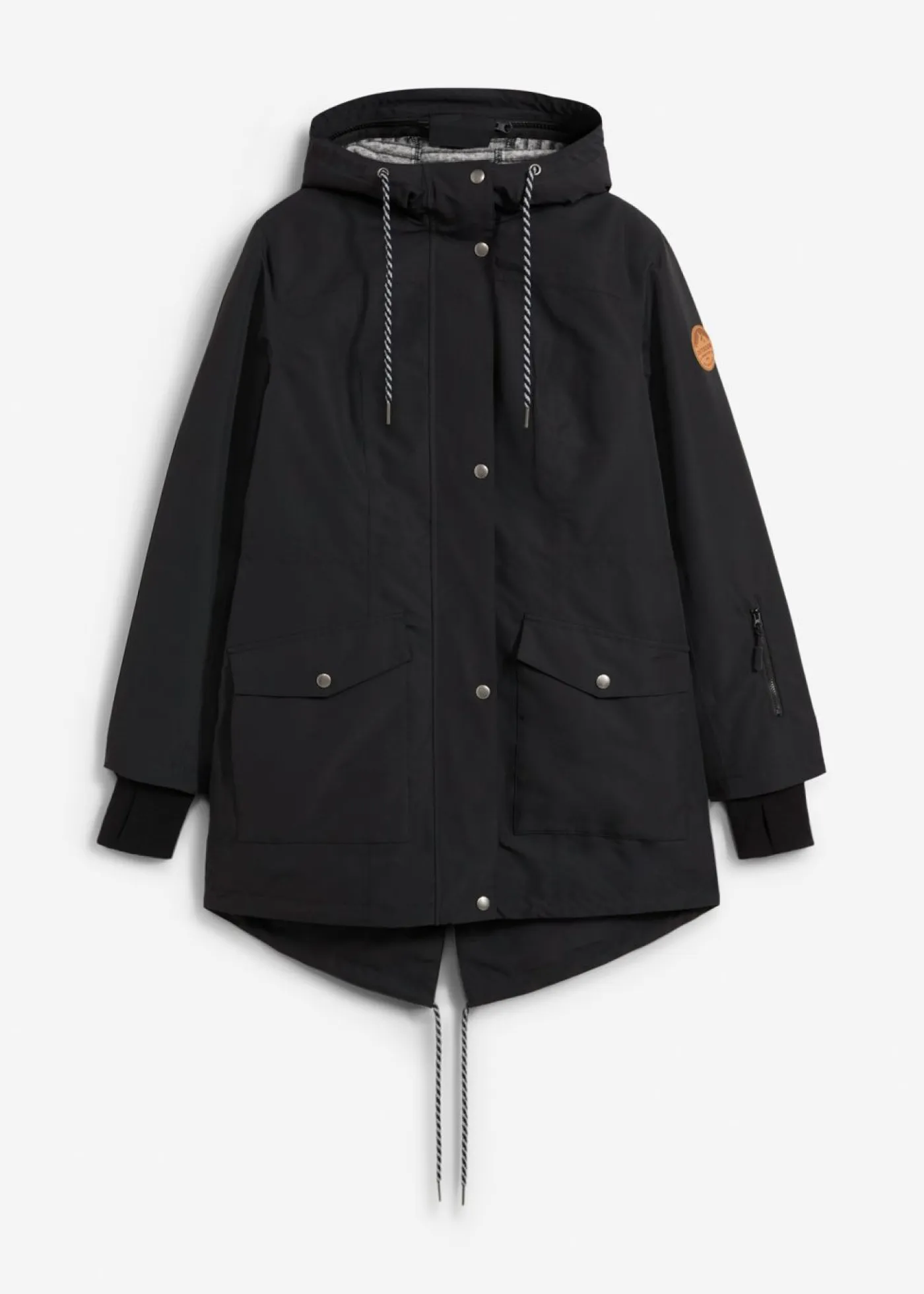 Chaqueta larga 3 en 1 con prácticos bolsillos Mujer Ropa Térmica|Chaquetas Y Abrigos