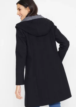 Clearance Chaqueta larga con cremallera asimétrica Mujer Chaquetas Y Abrigos