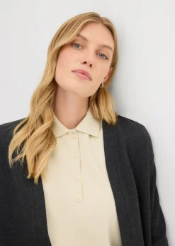 Online Chaqueta larga de chándal en suave mezcla de algodón Mujer Ropa Cómoda