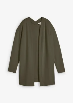 Discount Chaqueta larga de chándal en suave mezcla de algodón Mujer Ropa Cómoda