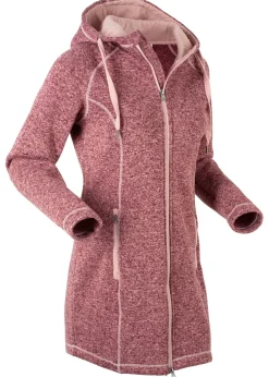 Hot Chaqueta larga de forro polar con capucha Mujer Ropa Cómoda|Chaquetas Y Abrigos