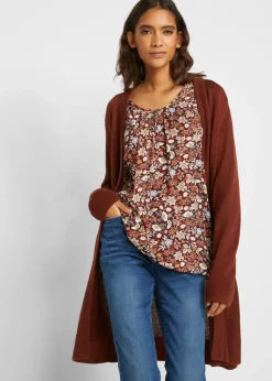 Outlet Chaqueta larga de punto Mujer Básicos|Jerséis