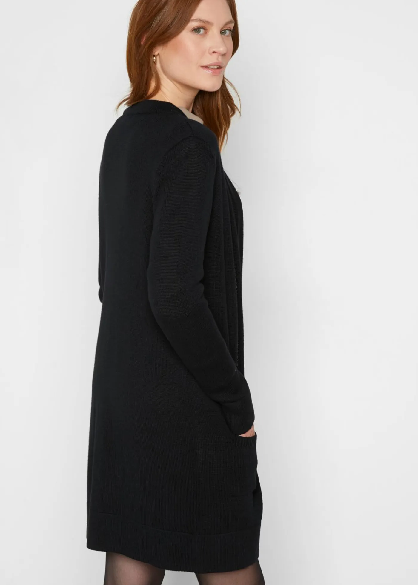 Sale Chaqueta larga de punto Mujer Básicos|Jerséis