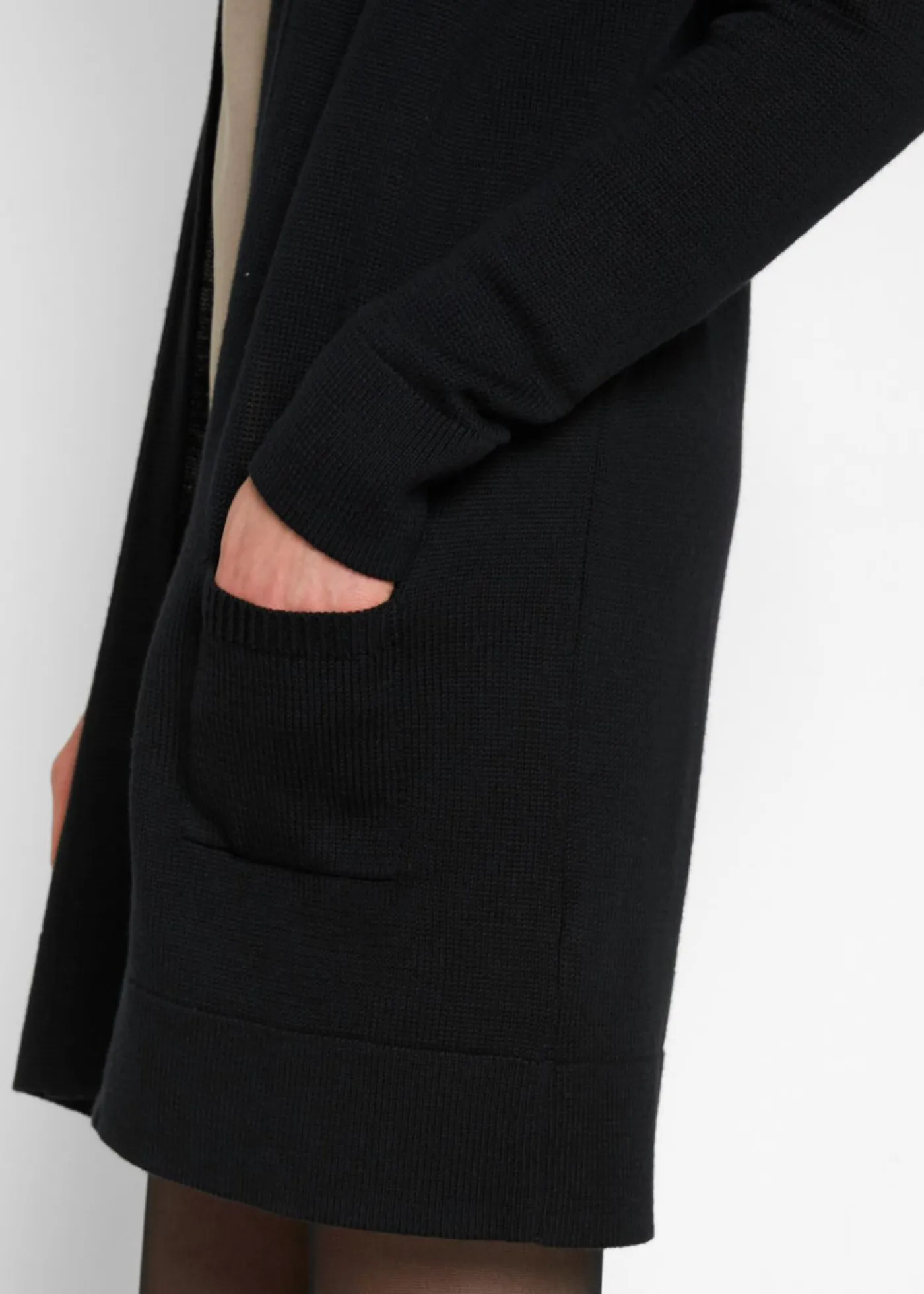 Sale Chaqueta larga de punto Mujer Básicos|Jerséis