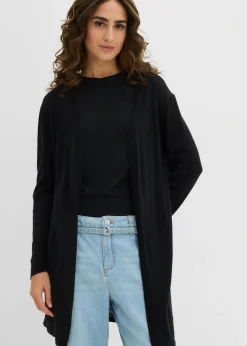 Chaqueta larga de punto Mujer Básicos|Jerséis