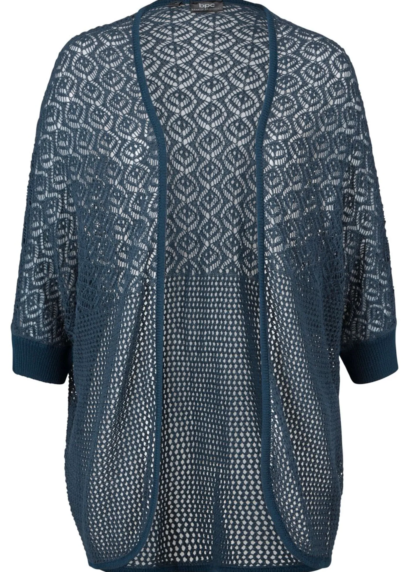 Sale Chaqueta larga de punto con patrón calado Mujer Jerséis|Ropa De Punto