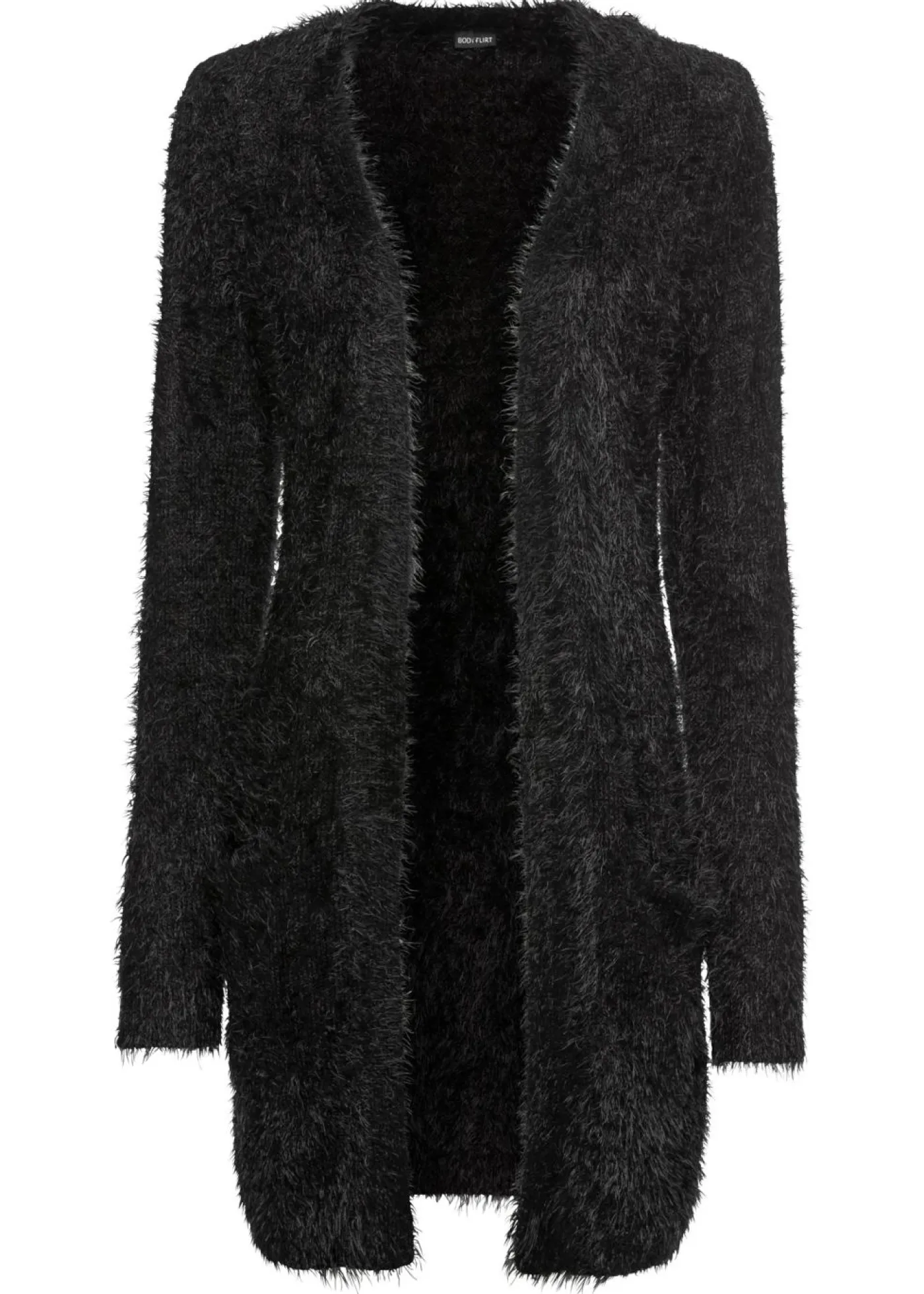Clearance Chaqueta larga de punto con aspecto mullido Mujer Jerséis|Ropa De Punto