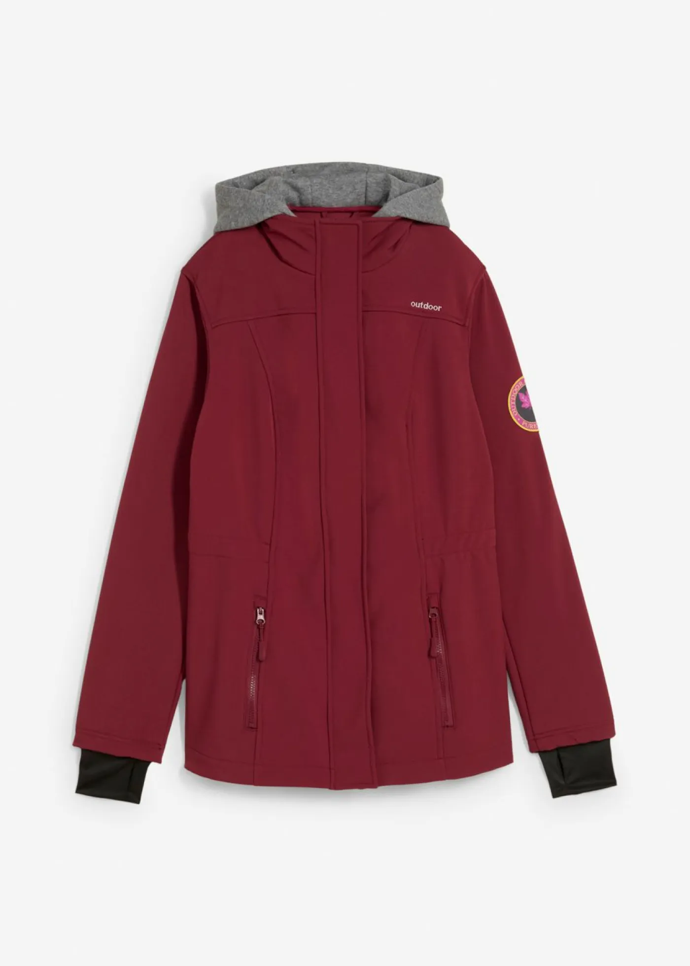 New Chaqueta larga de softshell, repelente al agua, aspecto 2 en 1 Mujer Chaquetas Y Abrigos