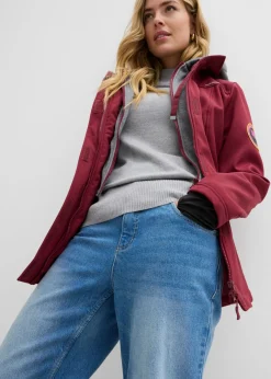 New Chaqueta larga de softshell, repelente al agua, aspecto 2 en 1 Mujer Chaquetas Y Abrigos