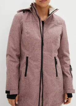 Outlet Chaqueta larga funcional impermeable para exteriores con forro polar Mujer Chaquetas Y Abrigos