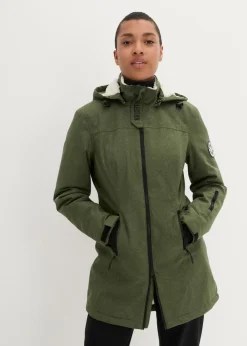 Hot Chaqueta larga funcional impermeable para exteriores con forro polar Mujer Chaquetas Y Abrigos