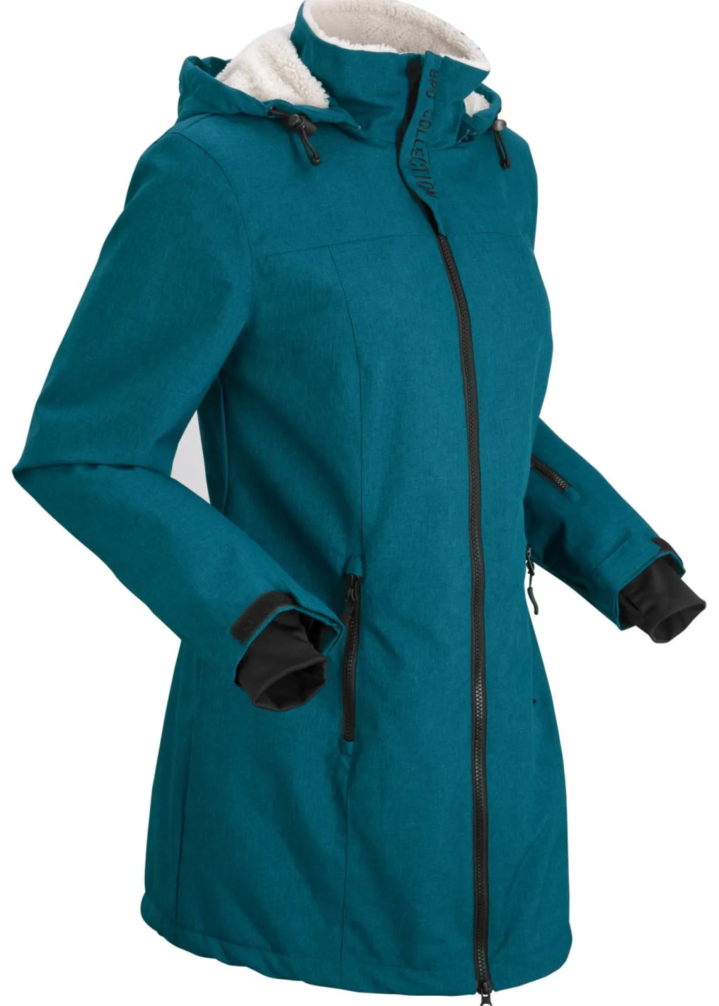Best Chaqueta larga funcional impermeable para exteriores con forro polar Mujer Chaquetas Y Abrigos