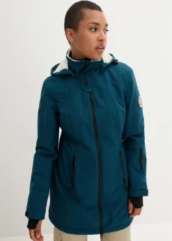 Best Chaqueta larga funcional impermeable para exteriores con forro polar Mujer Chaquetas Y Abrigos
