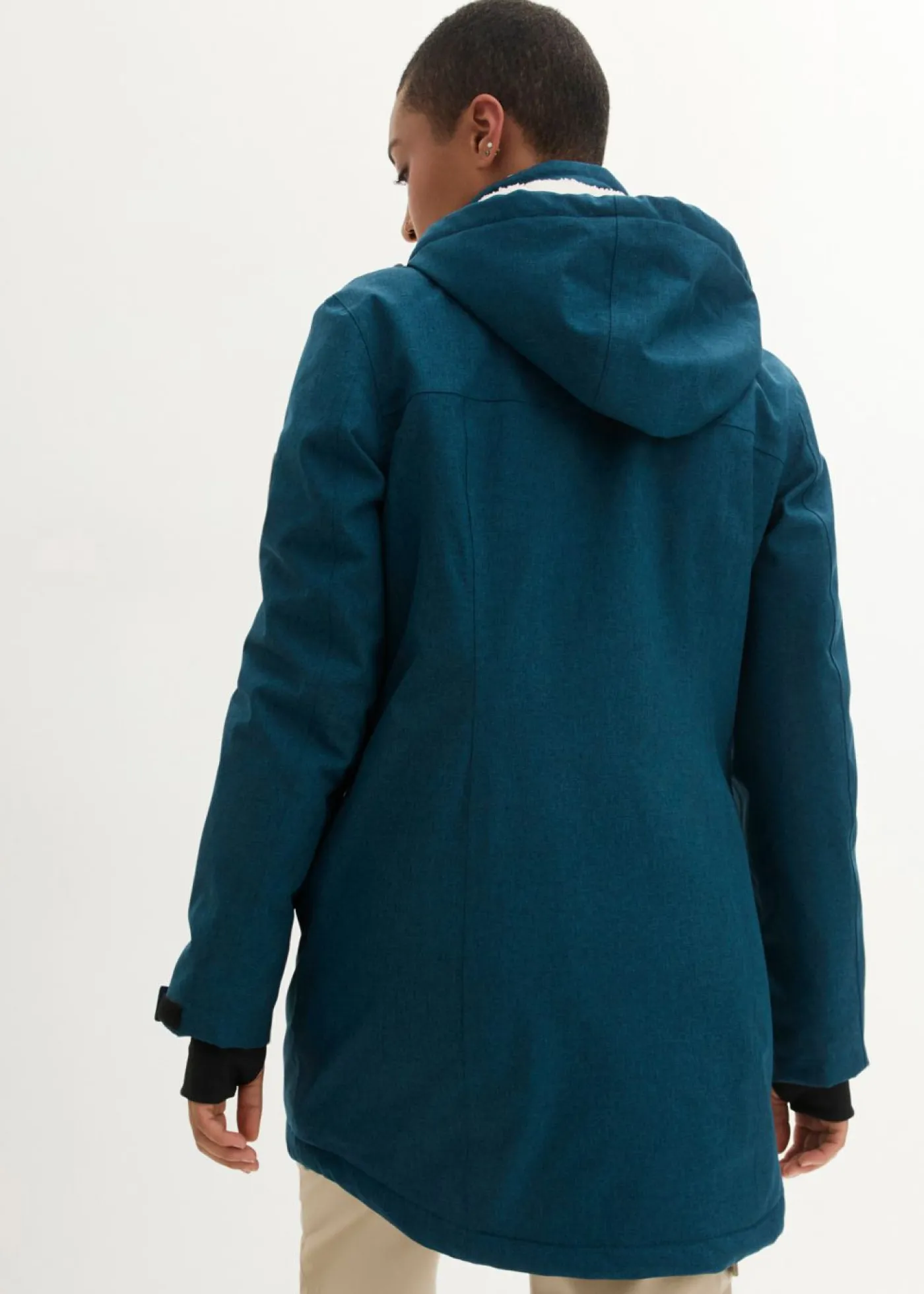 Best Chaqueta larga funcional impermeable para exteriores con forro polar Mujer Chaquetas Y Abrigos