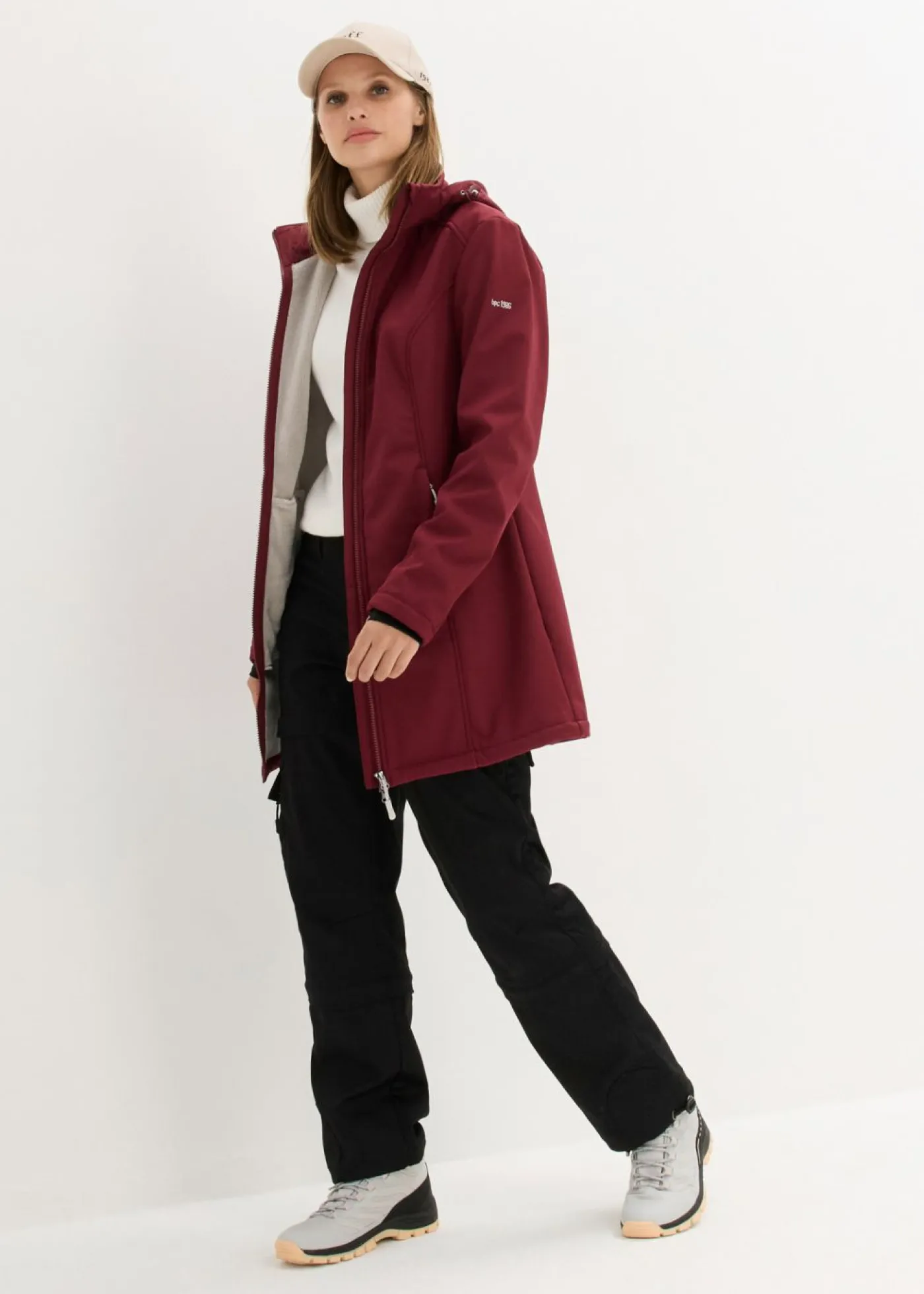 Sale Chaqueta larga funcional softshell repelente al agua, forro polar suave Mujer Chaquetas Y Abrigos
