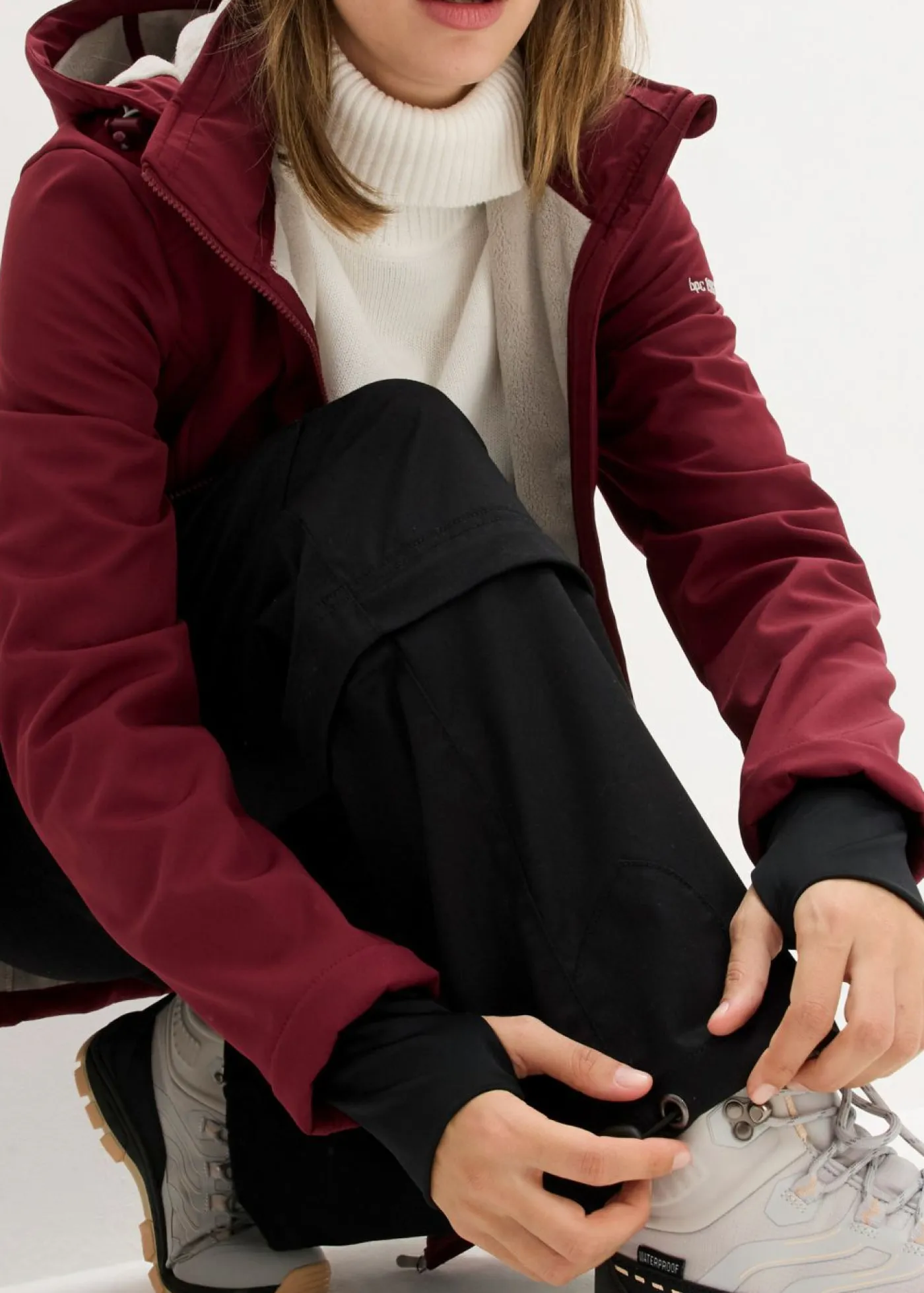 Sale Chaqueta larga funcional softshell repelente al agua, forro polar suave Mujer Chaquetas Y Abrigos