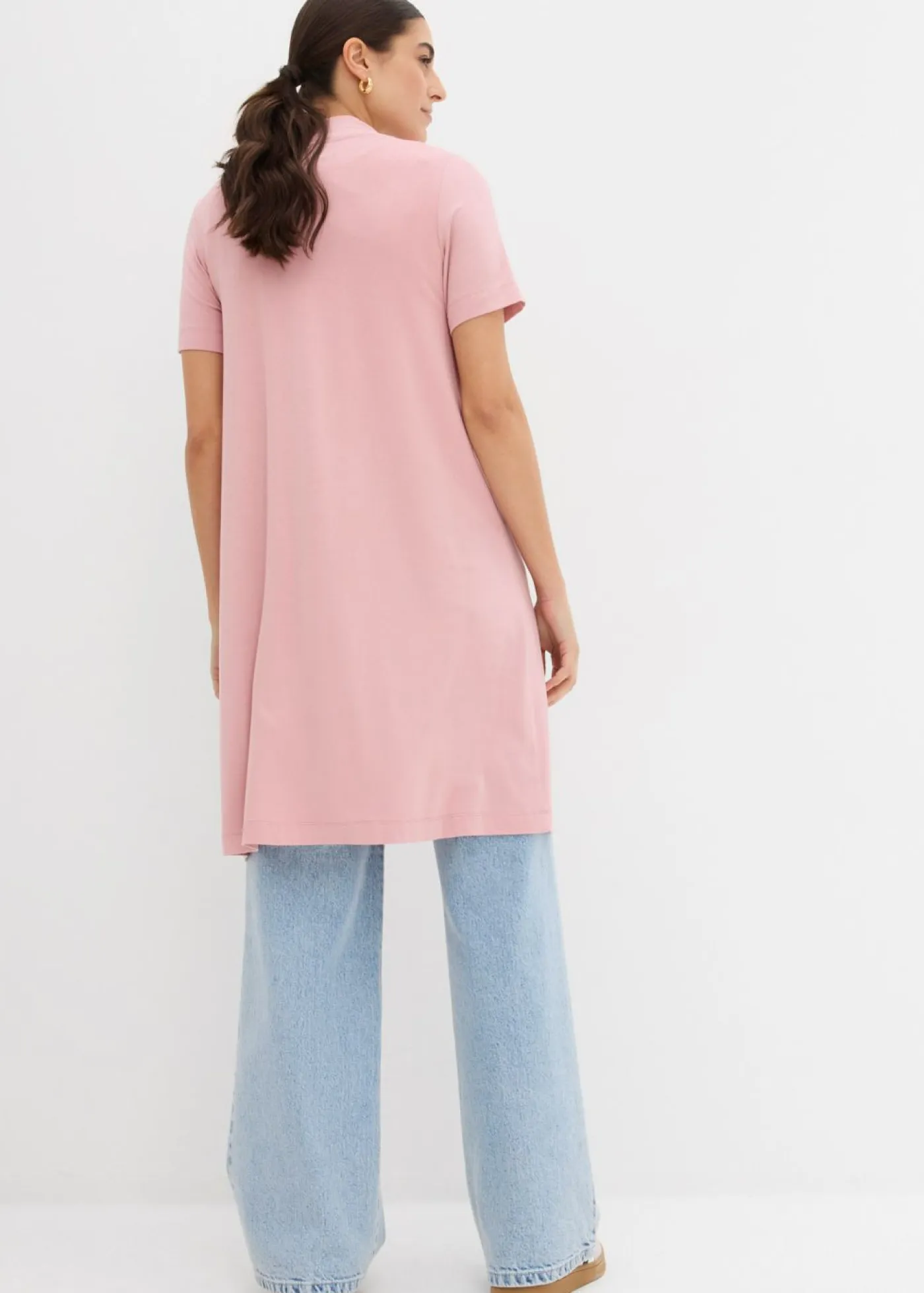 Outlet Chaqueta ligera de viscosa suave Mujer Básicos|Camisetas