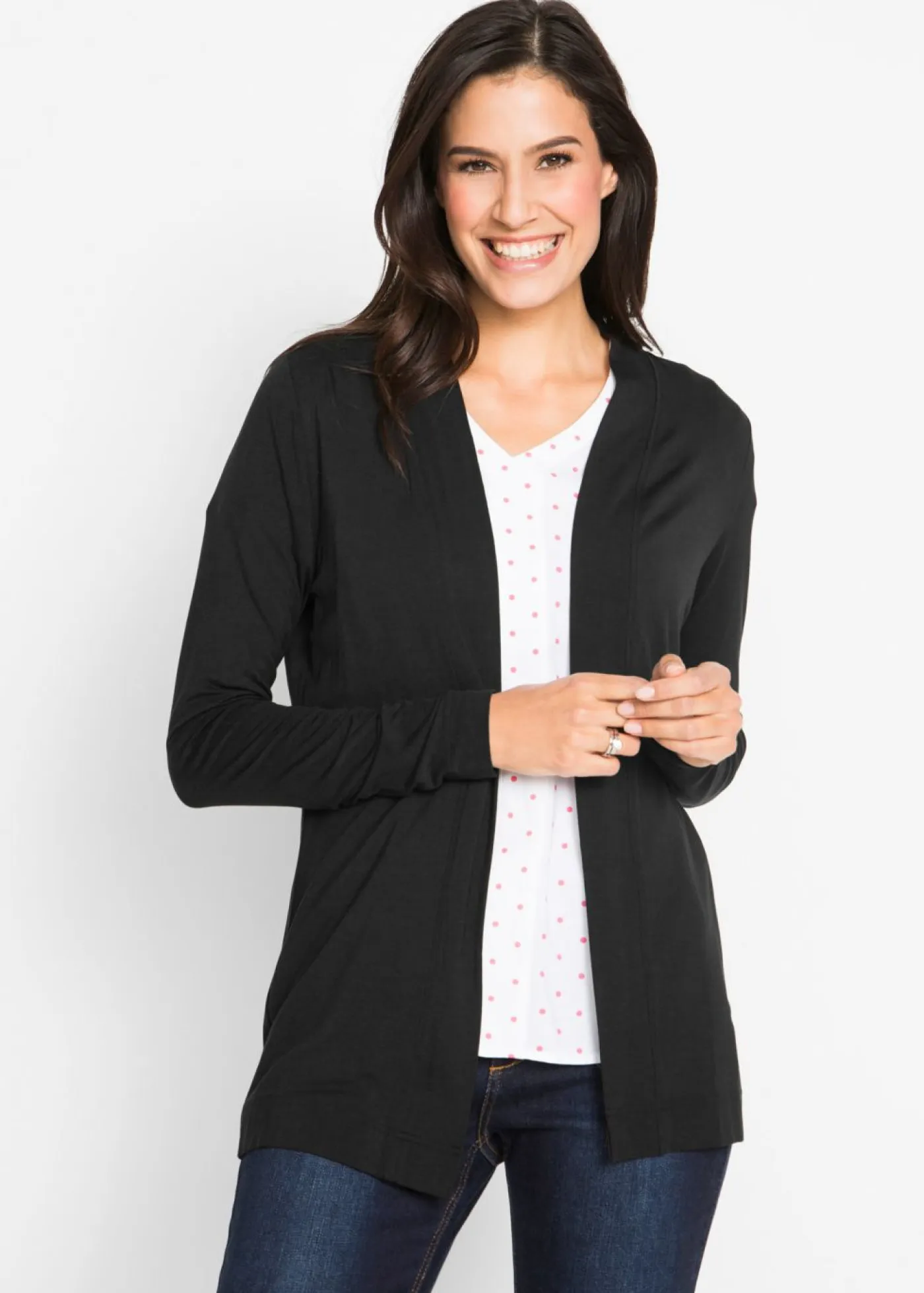 Outlet Chaqueta ligera de viscosa suave Mujer Básicos|Camisetas