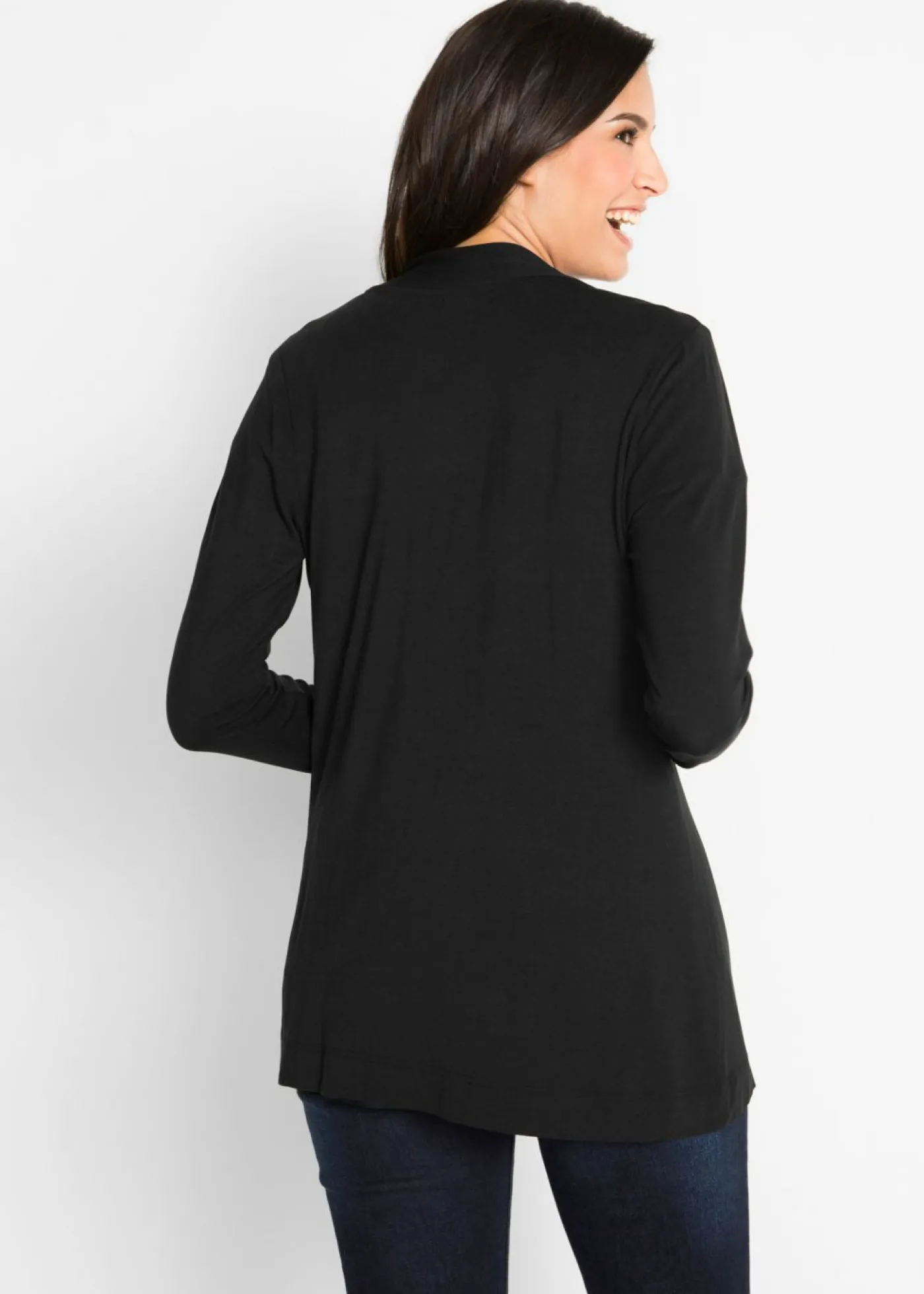 Outlet Chaqueta ligera de viscosa suave Mujer Básicos|Camisetas