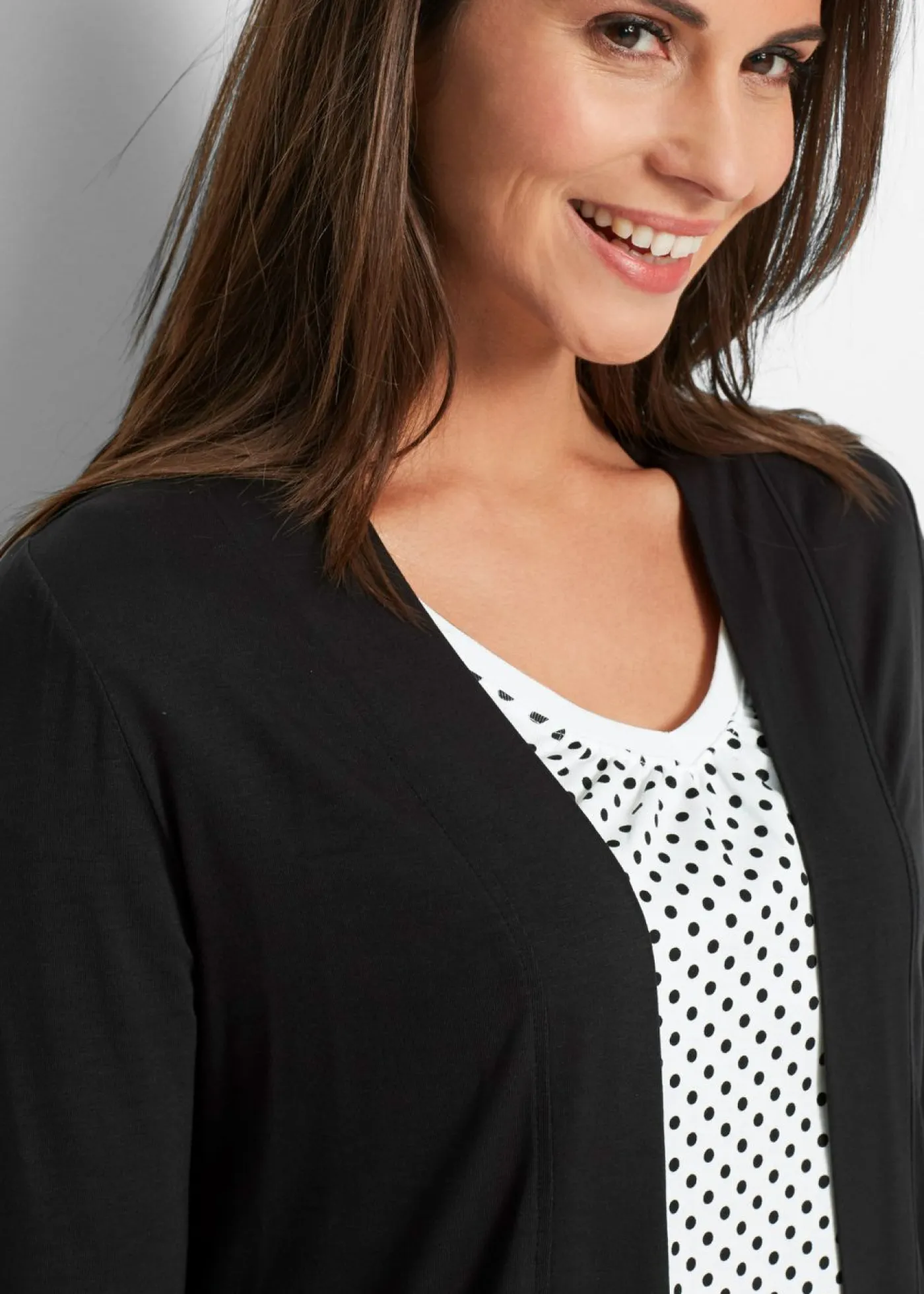 Outlet Chaqueta ligera de viscosa suave Mujer Básicos|Camisetas