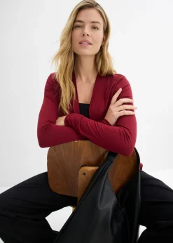 Chaqueta ligera de viscosa suave Mujer Básicos|Camisetas