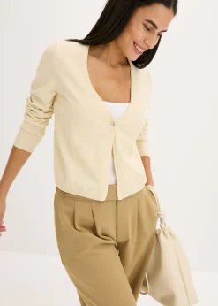Clearance Chaqueta lisa de punto fino Mujer Jerséis|Ropa De Punto