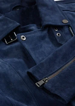 Best Chaqueta motera de ante Mujer Premium|Chaquetas Y Abrigos