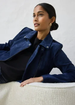 Best Chaqueta motera de ante Mujer Premium|Chaquetas Y Abrigos