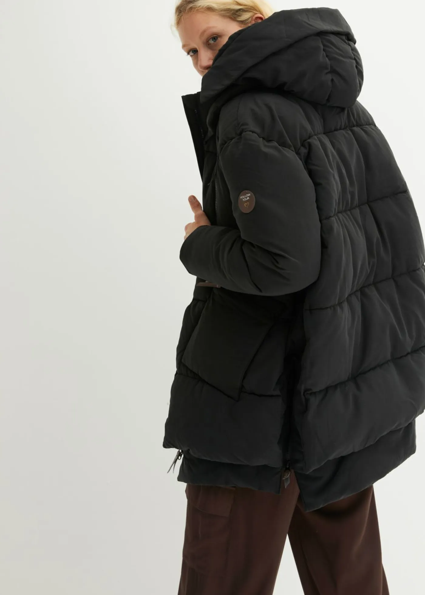 Clearance Chaqueta oversize de invierno con capucha Mujer Chaquetas Y Abrigos