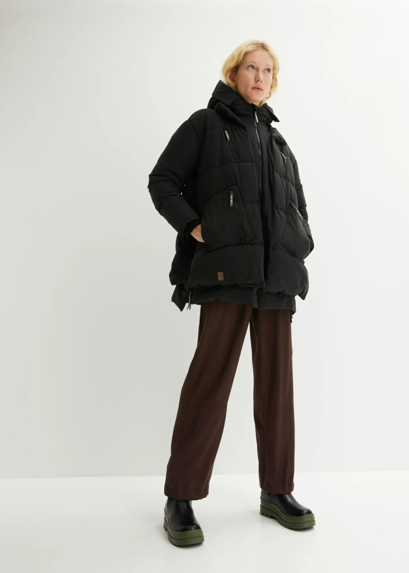 Clearance Chaqueta oversize de invierno con capucha Mujer Chaquetas Y Abrigos