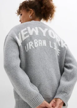 Sale Chaqueta oversize de punto Mujer Jerséis|Ropa De Punto